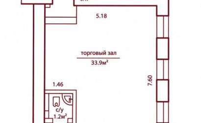 Продажа торгового помещения, Гродно, Антонова, 1, 41 кв.м.. Фото 4