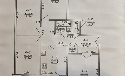 Купить 4-комнатную квартиру, Жлобин, м-н 19-й, 28. Фото 18