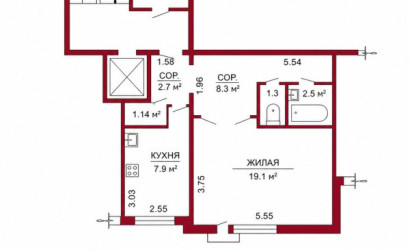 Купить 1-комнатную квартиру, Гродно, Репина, 15. Фото 6