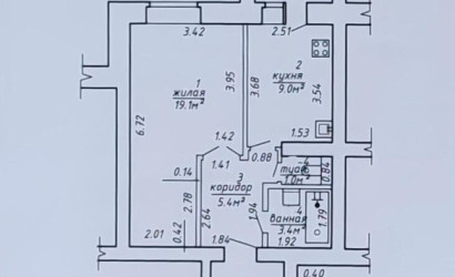 Купить 1-комнатную квартиру, Молодечно, Лесная ул., 6. Фото 10