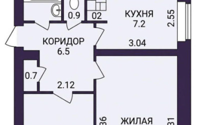 Купить 2-комнатную квартиру, Солигорск, Ленина ул., 49. Фото 2
