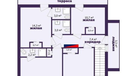  2-этаж.(252 м2), Логойск(5-ая линия)