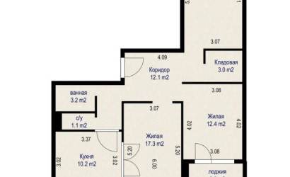 Купить 3-комнатную квартиру, Сеница, Набережная ул., 57/Б. Фото 26