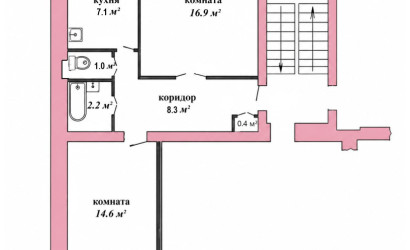 Купить 2-комнатную квартиру, Барановичи, Коммунистическая, 7А. Фото 3