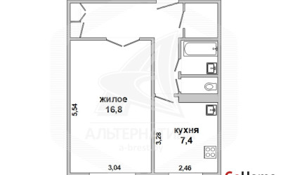 Купить 1-комнатную квартиру, Брест, Восток, ул. Орловская. Фото 18
