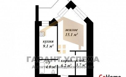 Купить 1-комнатную квартиру, Брест, ул. Воровского, д. . Фото 8