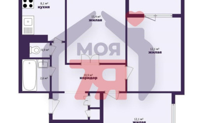 Купить 3-комнатную квартиру, Молодечно, Франтишка Скорины ул., 23. Фото 18