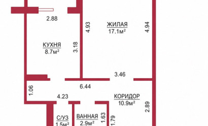 Купить 1-комнатную квартиру, Гродно, Малыщинская, 10. Фото 10