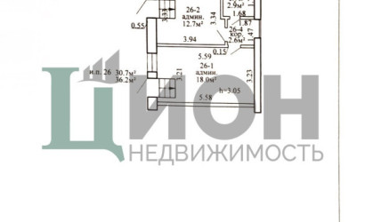 Продажа офиса, Витебск, ул. Ленина , д. 64,  36.2 кв.м.. Фото 13