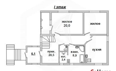 Купить дом, Кобрин, г. Кобрин, 12.36 соток. Фото 1