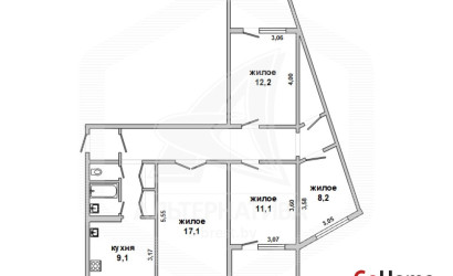 Купить 4-комнатную квартиру, Брест, Дубровка, ул. Дубровская. Фото 1