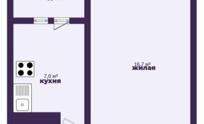 Купить 1-комнатную квартиру, Минск, Никифорова ул., 11 (Первомайский район). Фото 2