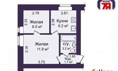Купить 2-комнатную квартиру, Минск, Хоружей ул., 5(Советский район). Фото 16