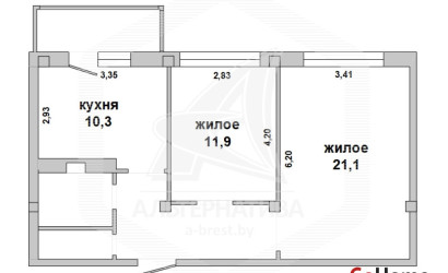 Купить 2-комнатную квартиру, Брест, Вулька, ул. Морозова. Фото 22