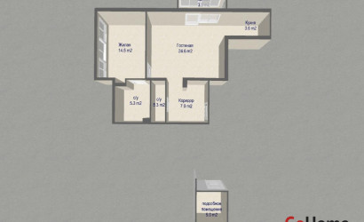 Купить 2-комнатную квартиру, Минск, Богдановича ул., 58/Б (Советский район). Фото 36