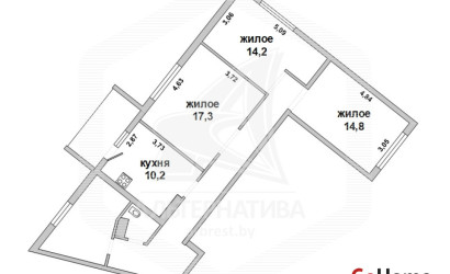 Купить 3-комнатную квартиру, Брест, Центр, ул. Гоголя. Фото 20