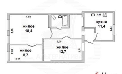 Купить 3-комнатную квартиру, Брест, Центр, ул. Куйбышева. Фото 10