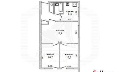 Купить 3-комнатную квартиру, Брест, Центр, пр-т Машерова. Фото 15