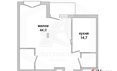 Купить 2-комнатную квартиру, Брест, Ковалево, пр-т Республики. Фото 20