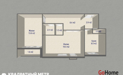 Купить 2-комнатную квартиру, Гродно, Болдина ул., 4. Фото 19