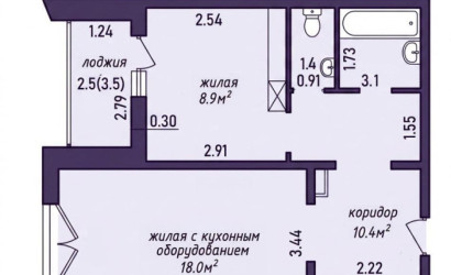 Купить 2-комнатную квартиру, Минск, Тимошенко 2-й пер., 7(Фрунзенский район). Фото 27