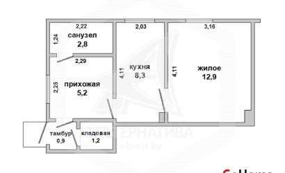 Купить 1-комнатную квартиру, Брест, Центр, ул. Леваневского. Фото 1
