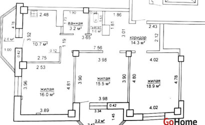 Купить 3-комнатную квартиру, Гродно, Поповича, 8. Фото 18