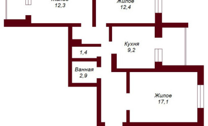 Купить 3-комнатную квартиру, Брест, ул. Ясеневая, д. . Фото 11