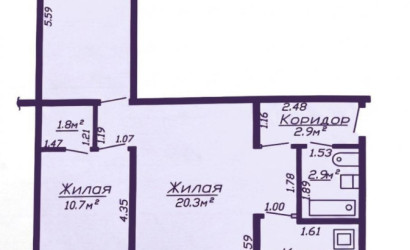 Купить 3-комнатную квартиру, Солигорск, Ленинского Комсомола ул., 23. Фото 16