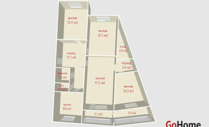 Купить 4-комнатную квартиру, Минск, Любимова просп., 41 (Московский район). Фото 38