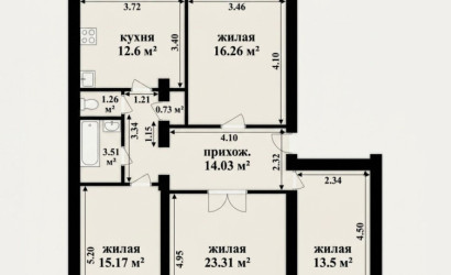 Купить 4-комнатную квартиру, Минск, Стахановская ул., 31(Партизанский район). Фото 6