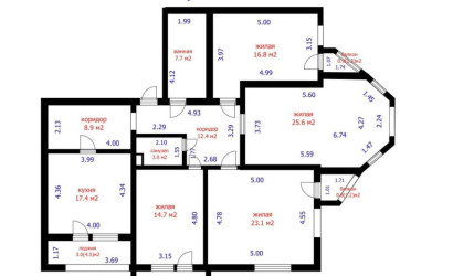 Купить 4-комнатную квартиру, Минск, Острошицкая ул., 8 (Первомайский район). Фото 49