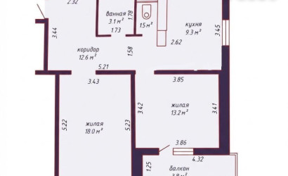 Купить 2-комнатную квартиру, Минск, Есенина ул., 60 (Московский район). Фото 8