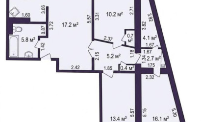 Купить 4-комнатную квартиру, Солигорск, Набережная ул., 7. Фото 2