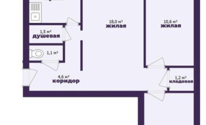 Купить 3-комнатную квартиру, Минск, Партизанский просп., 19 (Ленинский район). Фото 20