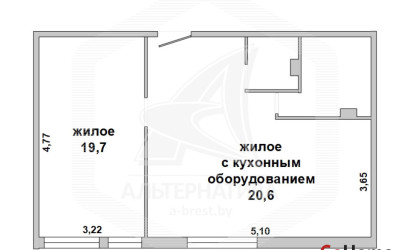 Купить 2-комнатную квартиру, Брест, Центр, ул. 17 Сентября. Фото 1