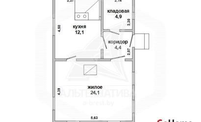Купить дом в деревне, Изобелин, Хидринский с/с, 25 соток. Фото 25