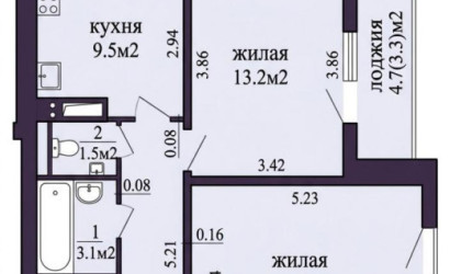 Купить 2-комнатную квартиру, Минск, Гошкевича ул., 16 (Ленинский район). Фото 2