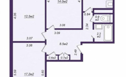 Купить 3-комнатную квартиру, Минск, Притыцкого ул., 106 (Фрунзенский район). Фото 22