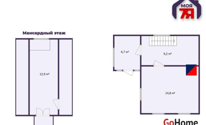 Купить дом в деревне, ГОЛУБЫЕ ПРУДЫ, 5 соток. Фото 19