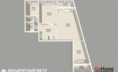 Купить 3-комнатную квартиру, Минск, Тикоцкого ул., 34/2 (Первомайский район). Фото 19