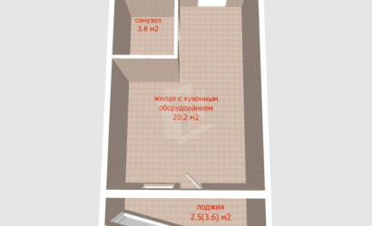 Купить 1-комнатную квартиру, Минск, Жореса Алфёрова ул., 13 (Октябрьский район). Фото 3