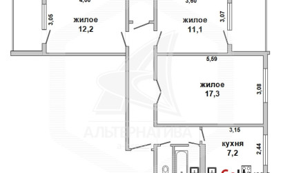 Купить 3-комнатную квартиру, Брест, Восток, ул. Гродненская. Фото 10