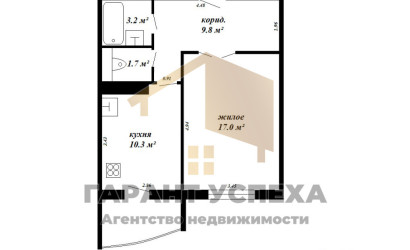 Купить 1-комнатную квартиру, Брест, ул. Махновича. Фото 16