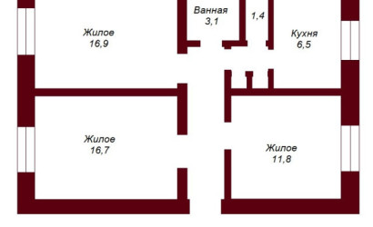 Купить 3-комнатную квартиру, Брест, ул. Дзержинского. Фото 7