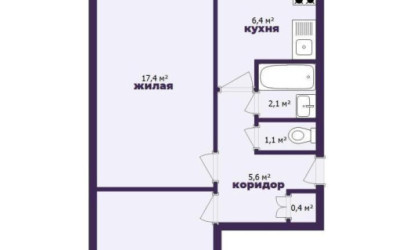 Купить 2-комнатную квартиру, Слуцк, Ленинская ул., 6. Фото 18