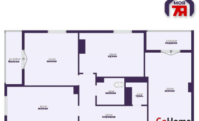 Купить 3-комнатную квартиру, Минск, Мястровская ул., 16 (Центральный район). Фото 32