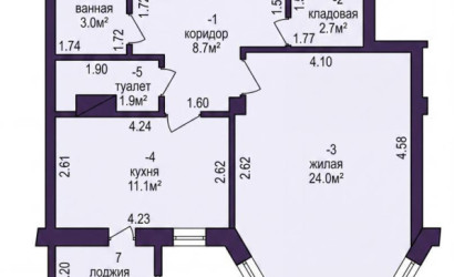 Купить 1-комнатную квартиру, Минск, Папанина ул., 15 (Московский район). Фото 8