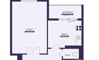 Купить 1-комнатную квартиру, Минск, Пташука ул., 7 (Ленинский район). Фото 20