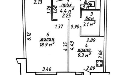 Купить 1-комнатную квартиру, Витебск, Московский, 99/1. Фото 4